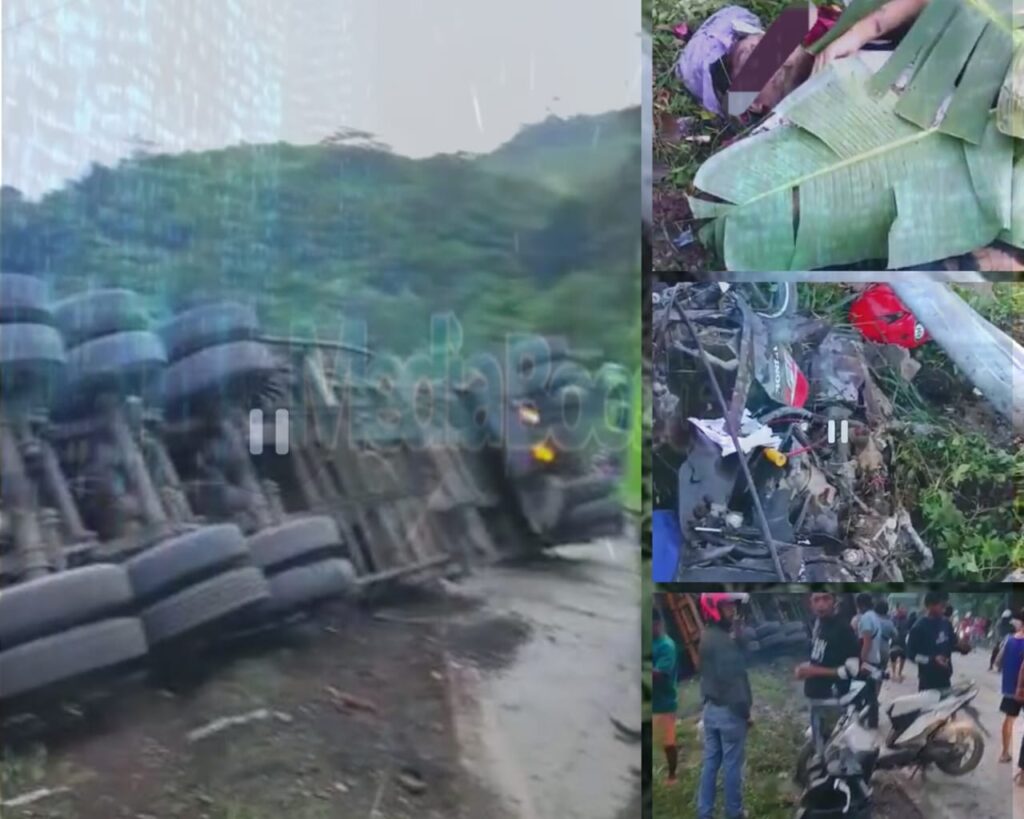 Kecelakaan Beruntun di Wilayah Panjang Bandar Lampung
