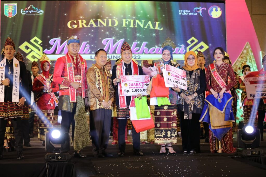 Grand Final Muli Mekhanai Lampung 2022, Gubernur: Jadilah Duta Profesional dan Harumkan Nama Baik Lampung