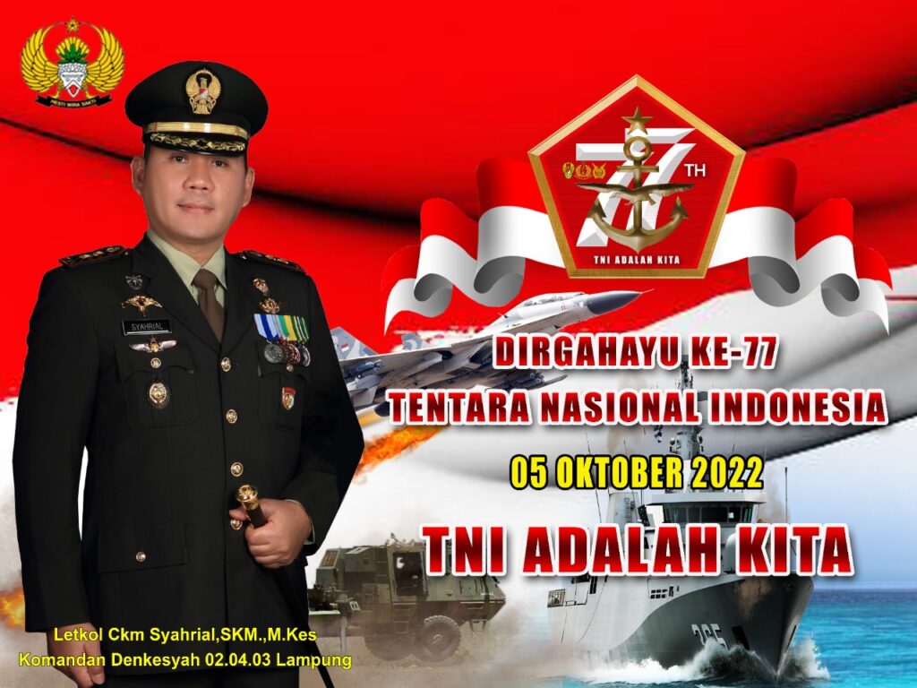 HUT TNI Ke 77, Harapan Komandan Denkesyah 02.04.03 Lampung