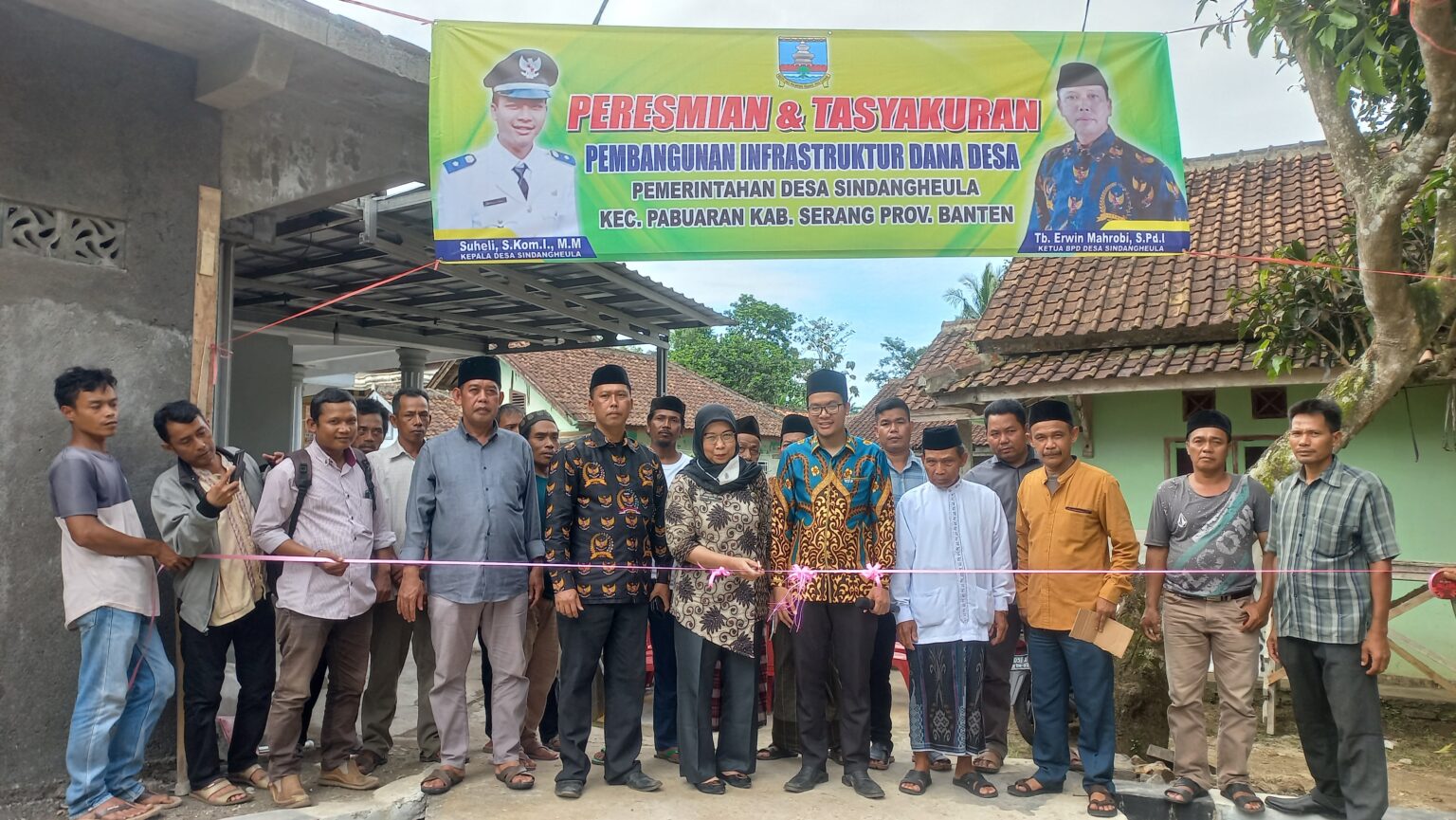 Pembngunan Drainase Rampung, Warga Kp. Ciwatu dan Pemdes Sindangheula Gelar Peresmian dan Tasyakuran
