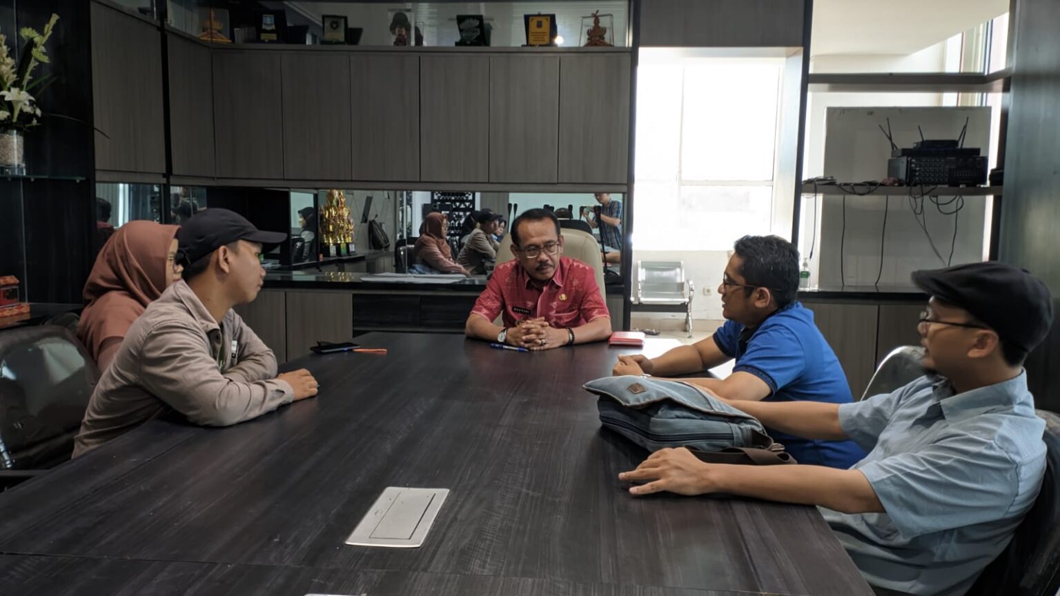 Audiensi dengan Kepala DPMPTSP, SMSI Bandar Lampung Siap Dukung Program Pemerintah Kota