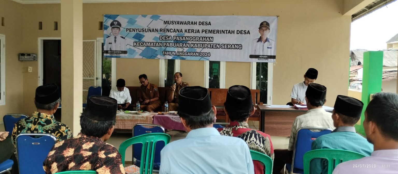 Desa Pasanggrahan Laksanakan MUSDes dalam Rangka Penyusunan RKPDes Tahun 2024