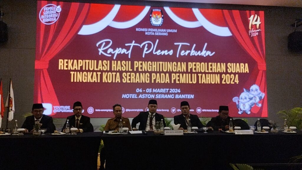 KPU Kota Serang Mulai Gelar Rapat Pleno Rekapitulasi Penghitungan Suara Pemilu 2024