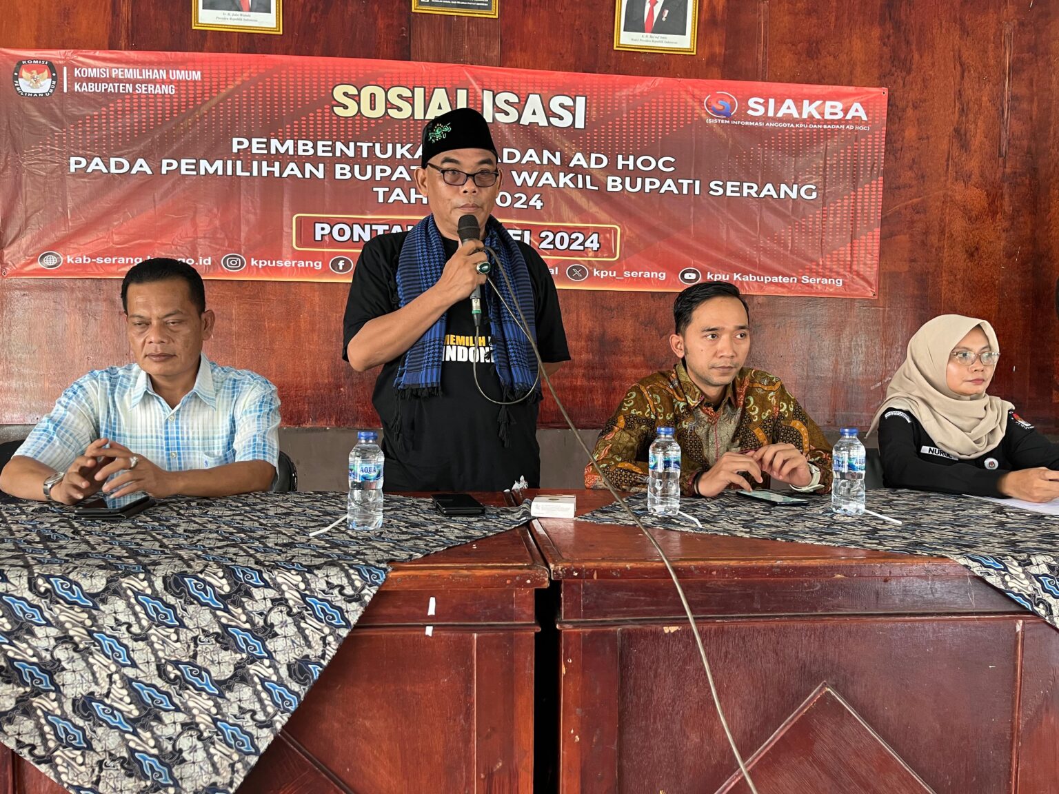 KPU Kabupaten Serang Gelar Sosialiasasi Badan Ad Hock Undang Camat dan Lurah Se-Dapil 1