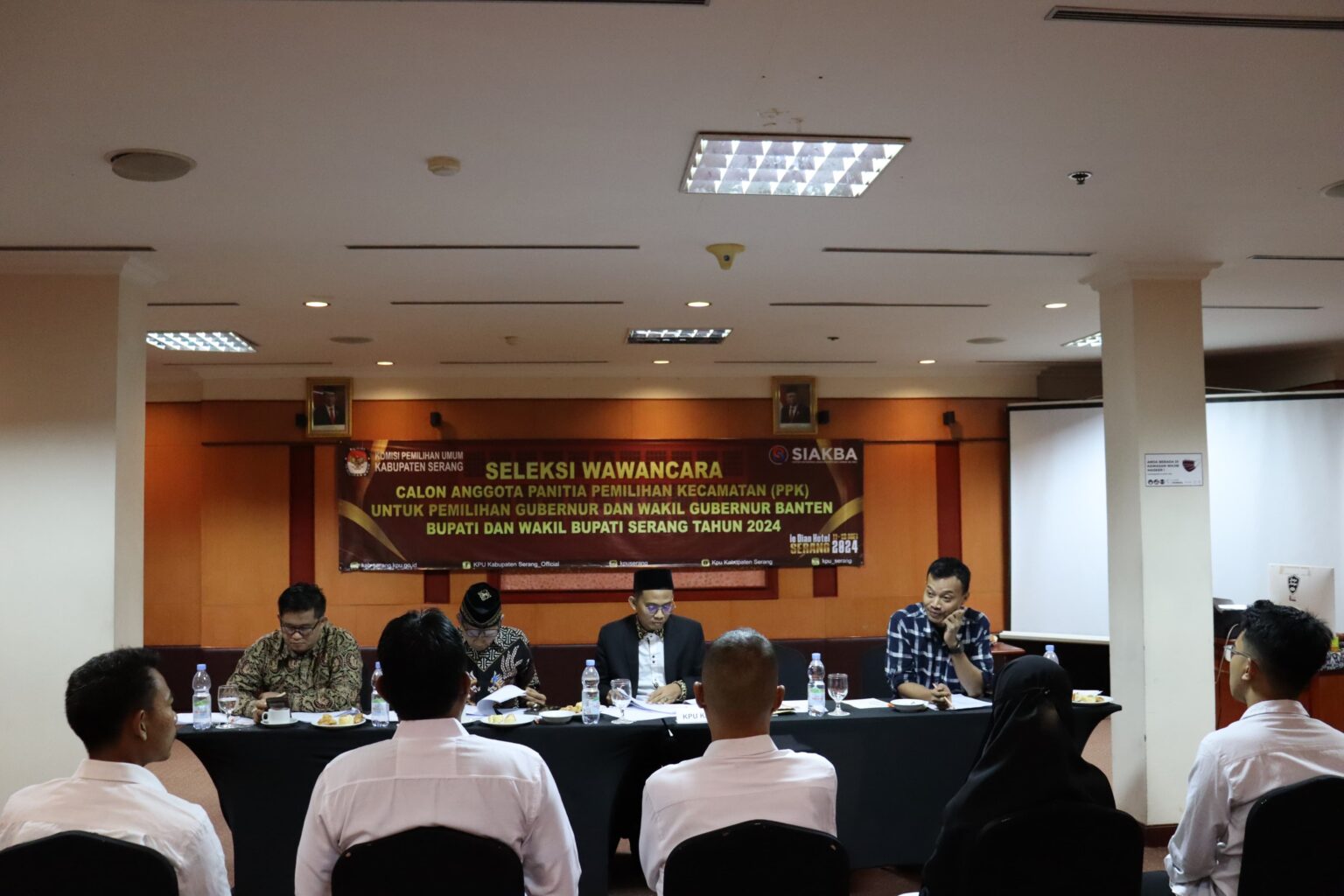 Calon Anggota PPK Dari 10 Kecamatan di Kabupaten Serang Ikut Tes Wawancara