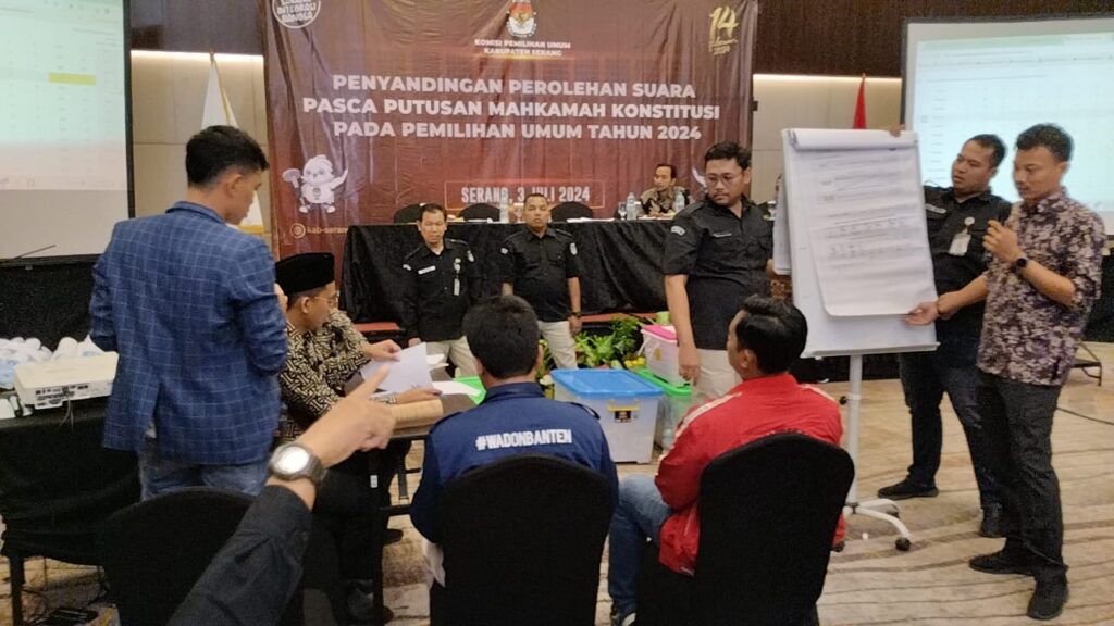Pasca Putusan MK, KPU Kabupaten Serang Lakukan Penyandingan Ulang Hasil Suara Pileg di 46 TPS