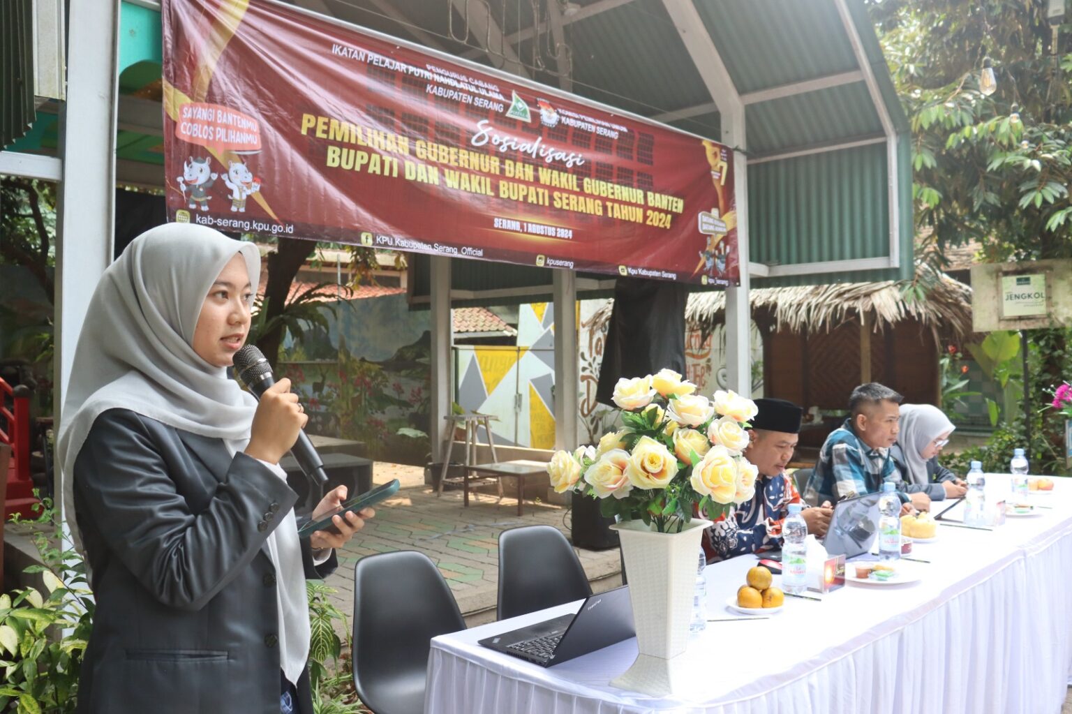 Gandeng IPPNU Kabupaten Serang, KPU Sosialisasi Pendidikan Pemilih di Kecamatan Petir