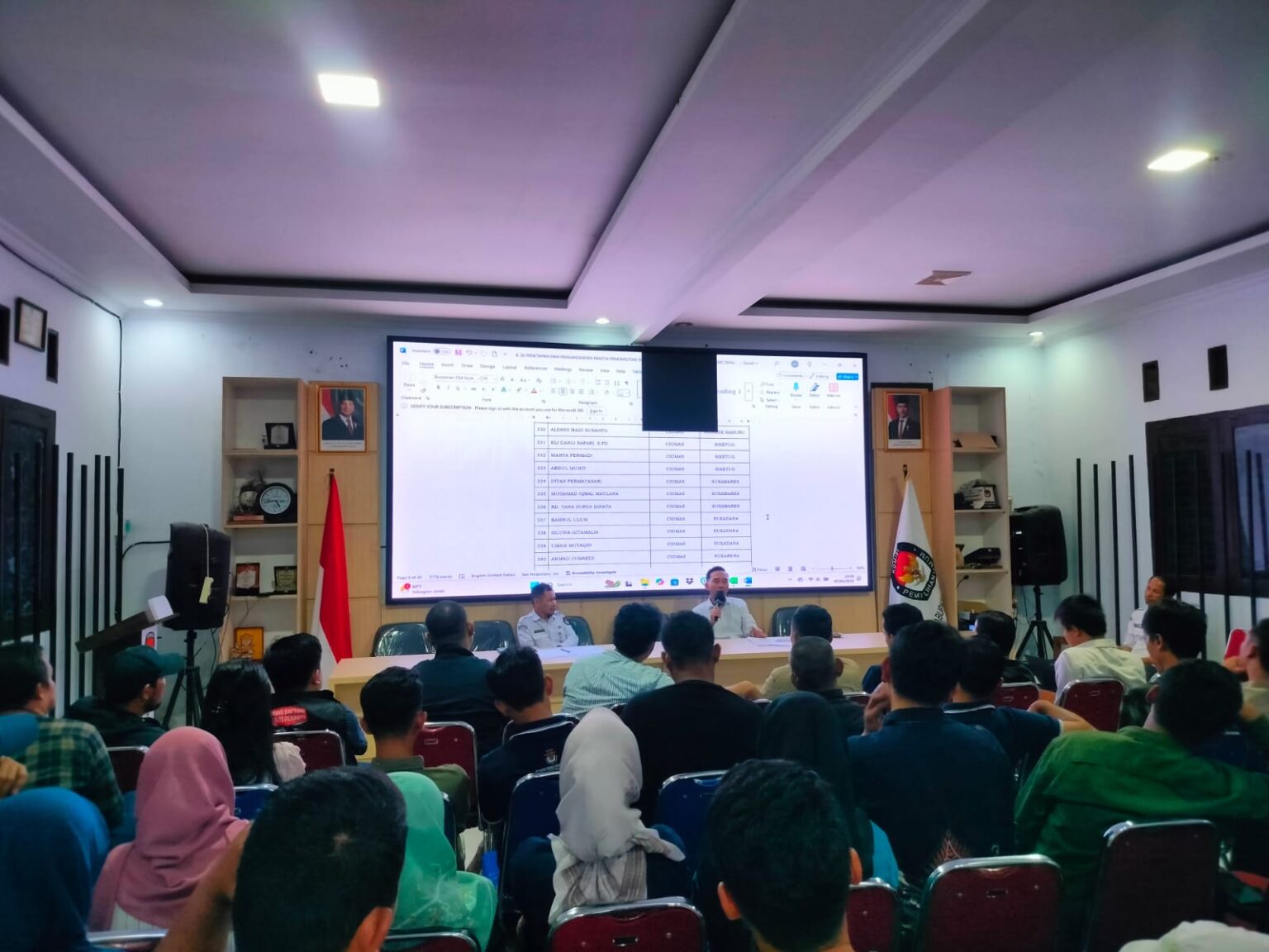 KPU Kabupaten Serang Gelar Rakor Bersama PPK jelang PSU