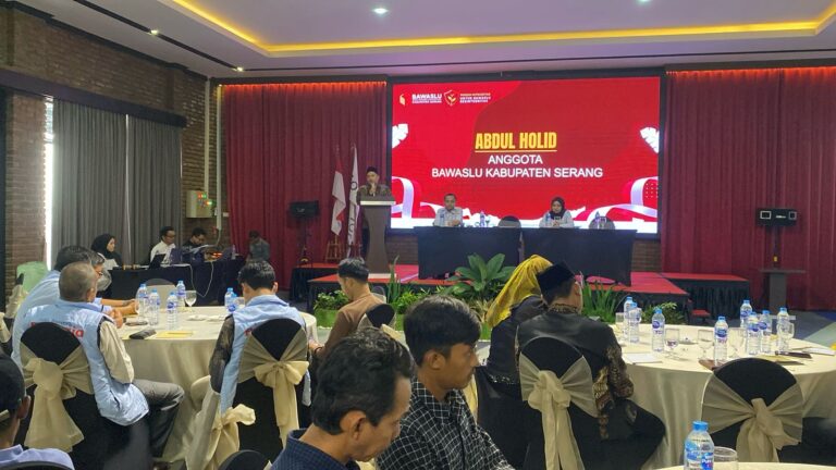 Bawaslu Kabupaten Serang Gelar Sosialisasi dan Deklarasi Damai Jelang PSU Pilkada 2025