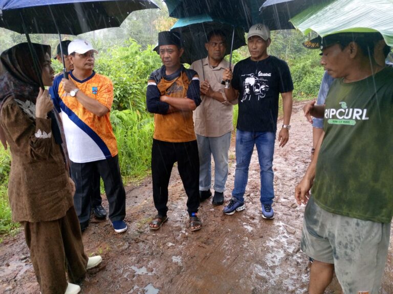 Diguyur Hujan, Bupati Serang Tetap Tinjau Jalan Rusak di Kp. Cikuya: Ini Akan Jadi Prioritas 2025!