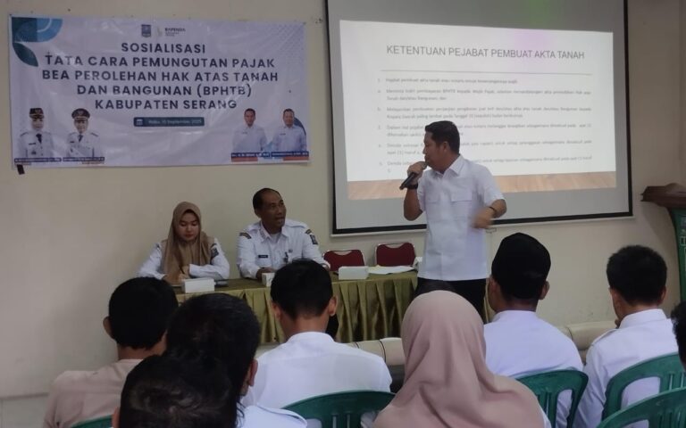 Bapenda Kabupaten Serang Gelar Sosialisasi Pemungutan Pajak BPHTB di Kecamatan Pabuaran