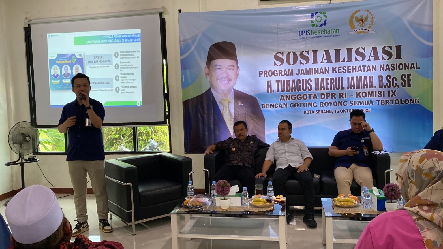 Anggota DPR RI Tubagus Hairul Jaman Gandeng BPJS Kesehatan Gelar Sosialisasi Program JKN di Desa Pabuaran