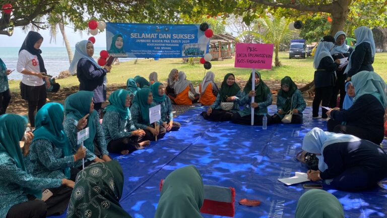 Jambore Kader PKK se-Kecamatan Pabuaran Tahun 2025 Meriah di Pantai Cibeureum