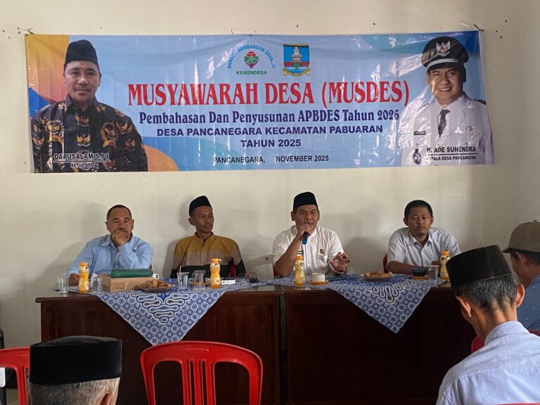 Desa Pancanegara Gelar Musdes APBDes 2026, Prioritaskan Program Urgensi dan Penerangan Jalan Umum