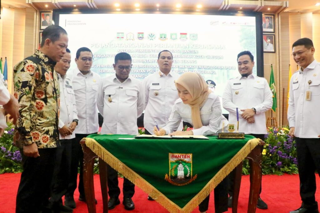 Teken PKS PSEL, Bupati Serang Optimistis Masalah Sampah 29 Kecamatan Segera Terurai