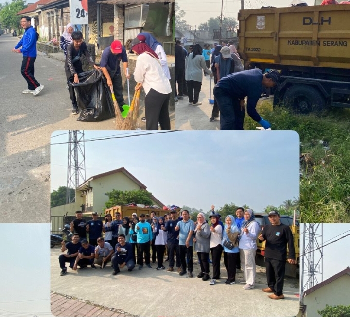 Korve Bersama BKAD Kabupaten Serang, Kecamatan Pabuaran Perkuat Semangat Gotong Royong dan Kebersihan Lingkungan