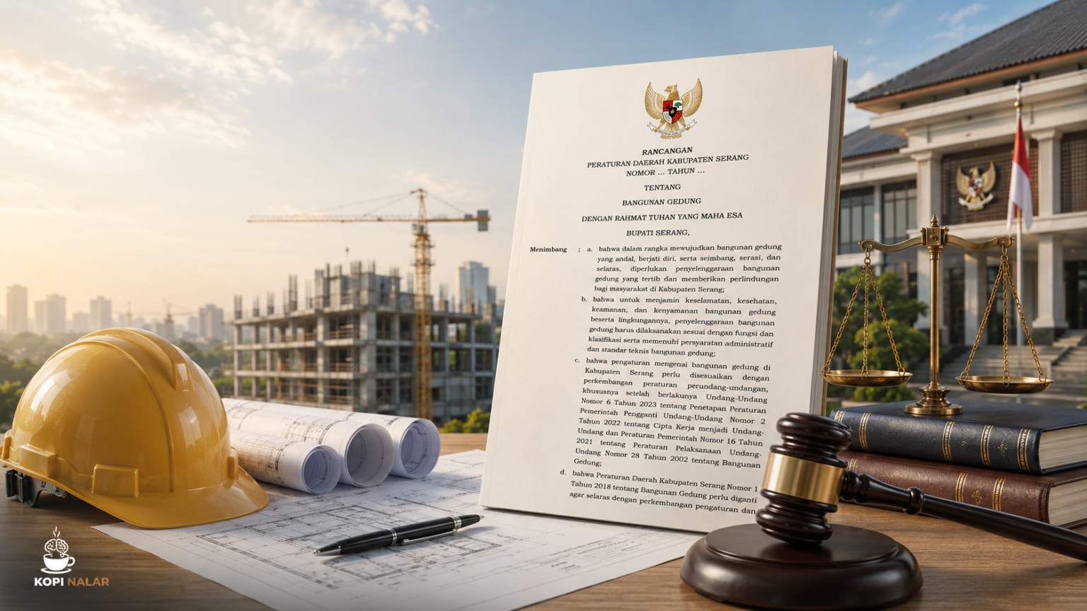 Kopi Nalar Soroti Raperda Bangunan Gedung Kabupaten Serang, Temukan 10 Catatan Kritis Sebelum Disahkan