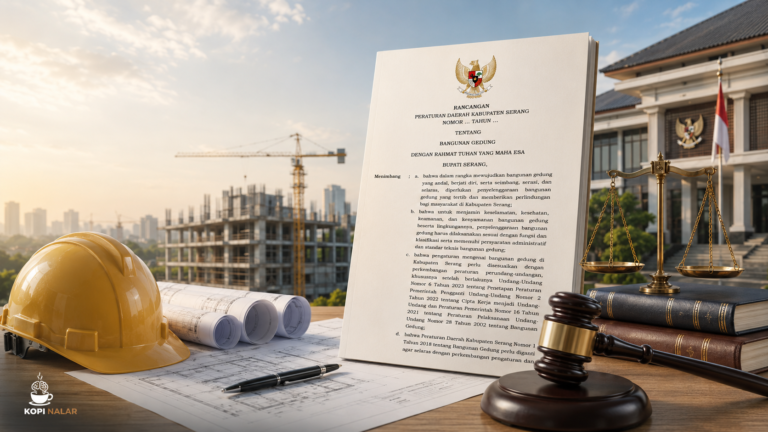 Kopi Nalar Soroti Raperda Bangunan Gedung Kabupaten Serang, Temukan 10 Catatan Kritis Sebelum Disahkan